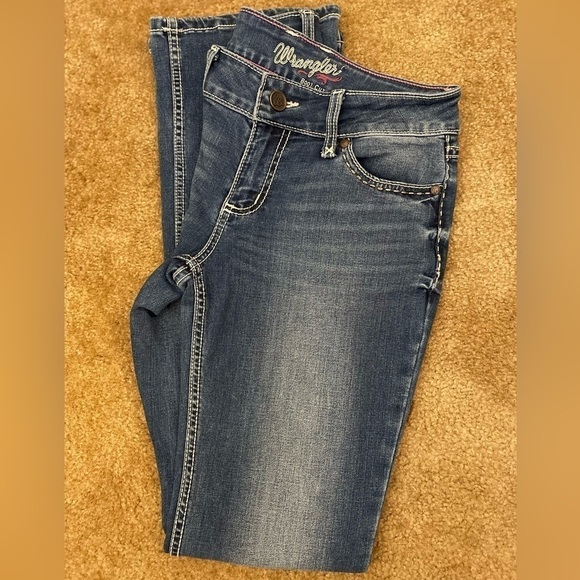 Wrangler Woman’s Boot Cut Jeans 3/4x34 - Picture 1 of 6